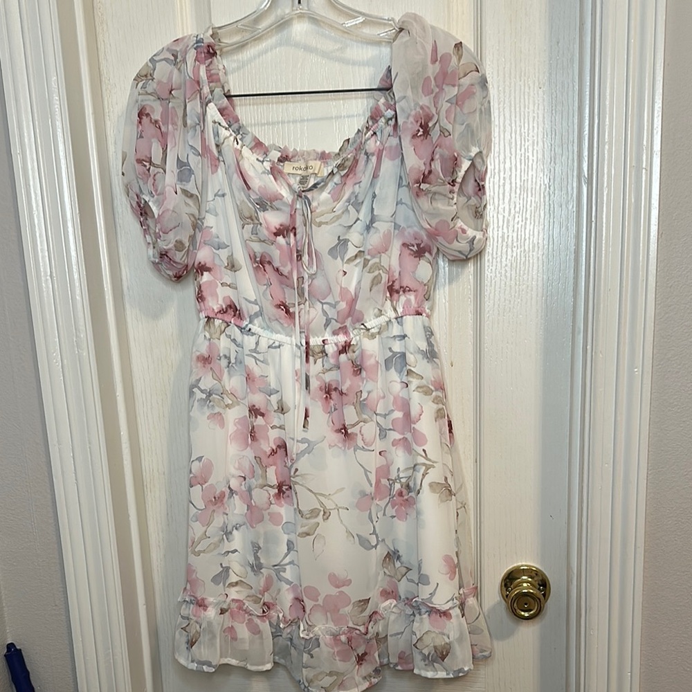 Floral Puff Sleeve Dress